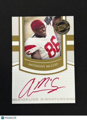 Anthony McCoy 2010 Press Pass Short Print Red Ink USC Trojans