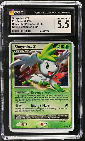 2009 Black Star Promos #DP39 Shaymin LV.X Spring Collector's Tin CGC 5.5