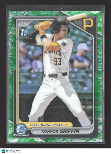 2024 Bowman Chrome Konnor Griffin #BDC-22 Green Lunar Glow Refractor