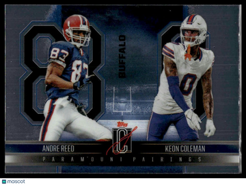 2024 Topps Signature Class Keon Coleman / Andre Reed #PP-15 Paramount Pairings