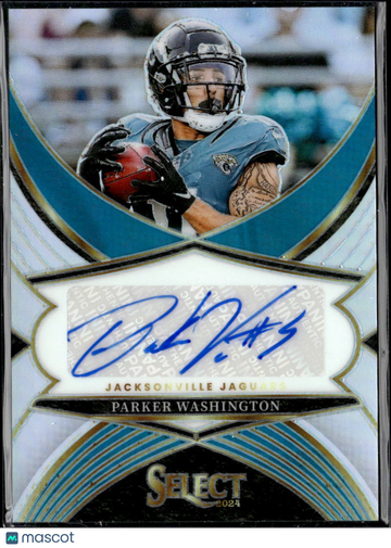 Parker Washington 2025 Panini Select Select Signatures Prizm Auto Jacksonville Jaguars