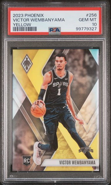 2023 Phoenix | Rookie Victor Wembanyama | Yellow | 32/49 | #256 | PSA 10