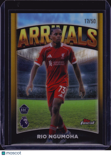 2026 Topps Finest Arrivals Rio Ngumoha #AV-7 Gold /50 RC