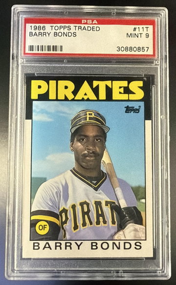 1986 Topps Traded Barry Bonds #11T PSA 9