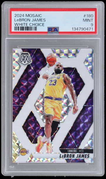 2024 Panini Mosaic Lebron James Choice White PSA 9