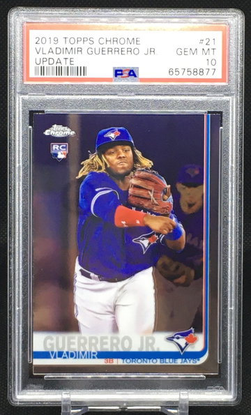 2019 Topps Chrome Update Vladimir Guerrero Jr RC Rookie PSA 10 GEM MINT #21