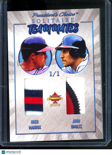 2023 President's Choice John Smoltz Greg Maddux Teammates /1