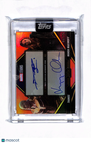 2025 Topps Marvel The Collector Avengers Infinity War Josh Brolin Elizabeth Olsen Dual Autograph #DA-JE
