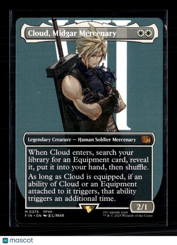 Cloud Strife Showcase Borderless