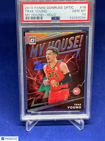 2019 Panini Donruss Optic My House! Trae Young #18 Holo PSA 10