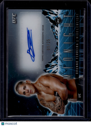 2024 Topps Midnight UFC Brunno Ferreira #HS-BFA /25 RC