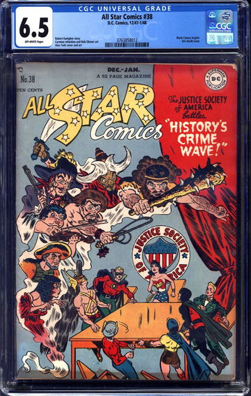 ALL STAR COMICS #38, CGC 6.5 FN+