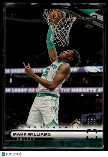2022-23 Panini PhotoGenic Mark Williams #189 RC SN