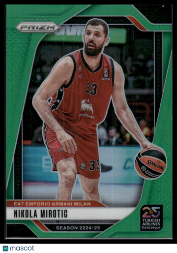 2024 Panini Prizm Euroleague Nikola Mirotic #122 Green Prizm
