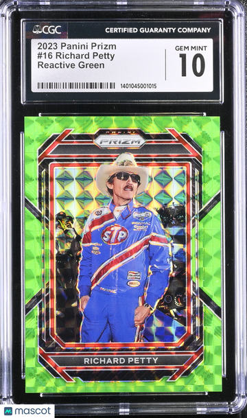 2023 Prizm Richard Petty #16 Reactive Green CGC 10