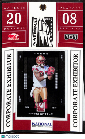 2008 Donruss Playoff Elite Arnaz Battle #83 National Sports Collectors Convention Corporate Exhibitor