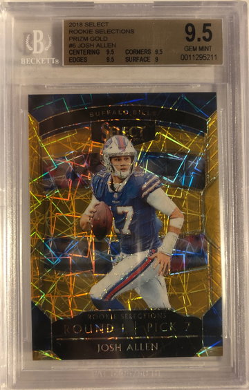 2018 Select Josh Allen Rookie Selections Gold