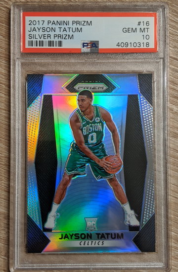 Jayson Tatum 2017 Prizm Silver #16 PSA 10