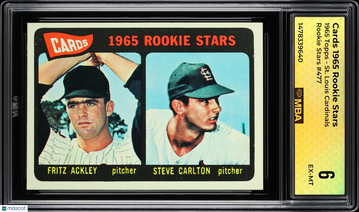 1965 Topps Cards 1965 Rookie Stars #477 St. Louis Cardinals' Rookie Stars RC MBA 6
