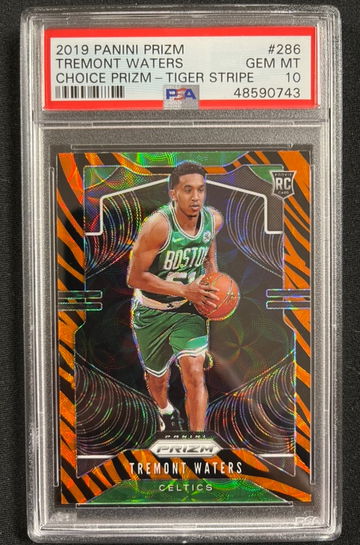Tremont Waters 2019 Panini Prizm Choice Tiger Stripe RC SSP