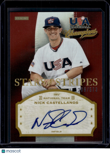 2013 Panini USA Baseball Champions Stars & Stripes Nick Castellanos #CAS /573