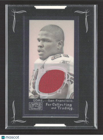 2008 Topps Mayo Frank Gore #R-FG Game-Worn Jersey Relic