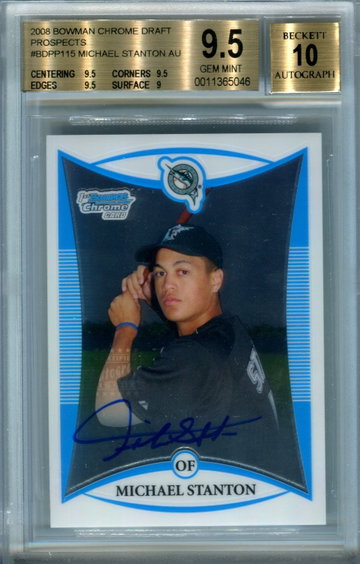 Michael Stanton BGS 9.5 auto 10