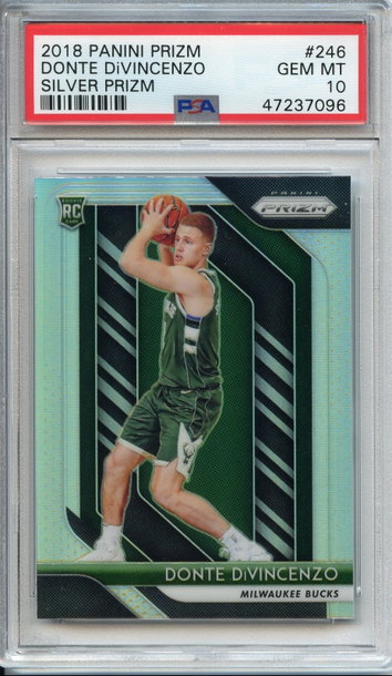 Donte Divincenzo Silver Prizm Rookie PSA 10