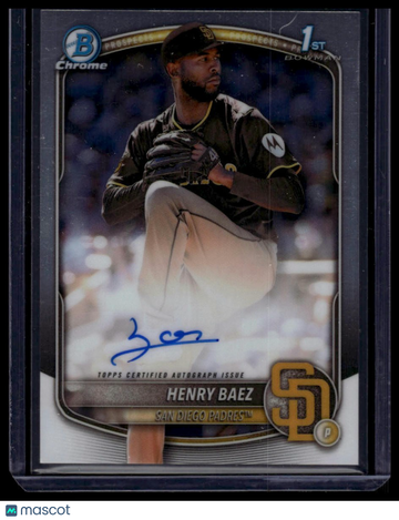 2025 Bowman Chrome Henry Baez #CPA-HBA Prospect Autographs AU