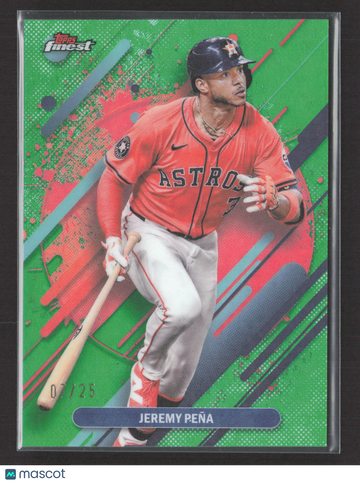 2025 Topps Finest Jeremy Peña #240 Green Speckle 07/25