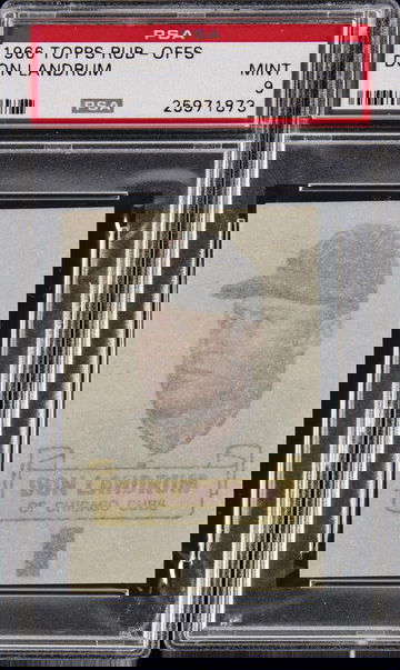 1966 Topps Rub-Offs #50 Don Landrum PSA 9 MINT!