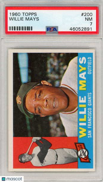 1960 Topps Willie Mays #200 PSA 7