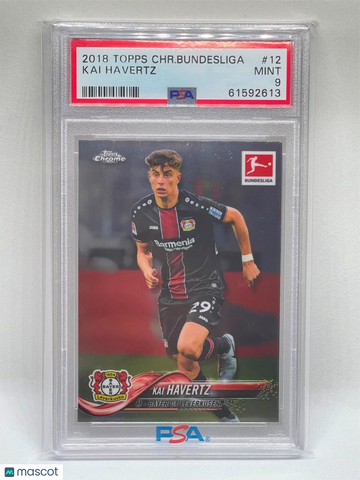 2018 Topps Chrome Bundesliga Kai Havertz #12 PSA 9