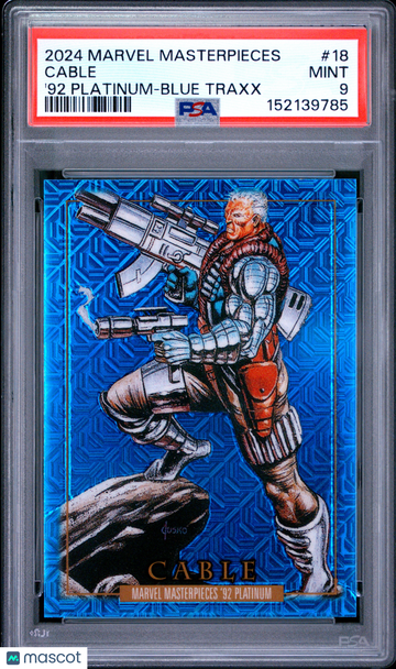 2024 Upper Deck Marvel Masterpieces '92 Platinum Cable #18 PSA 9