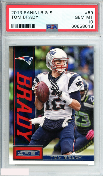 2013 PANINI ROOKIES AND STARS TOM BRADY #59 NEW ENGLAND PATRIOTS PSA 10 GEM MT