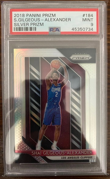Shai Gilgeous Alexander Silver Prizm PSA 9