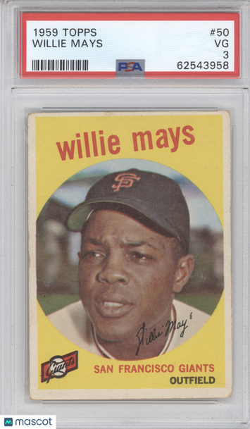 1959 Topps Willie Mays #50 PSA 3