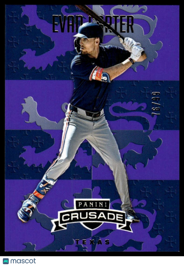2025 Panini Crusade Evan Carter #162 Purple SN