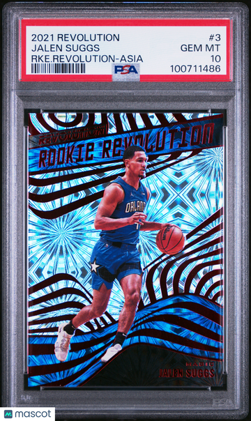 2021 Panini Revolution Rookie Revolution Jalen Suggs #3 RKE. Revolution Asia PSA 10