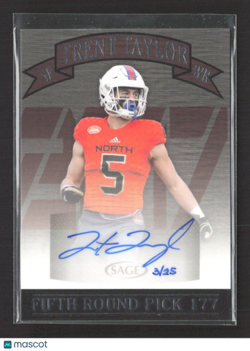 2017 SAGE Hit Trent Taylor #SA 46 3/25 Auto