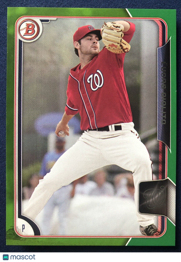 LUCAS GIOLITO 2015 Bowman Draft #39 GREEN PARALLEL Short Print #29/99 Nationals