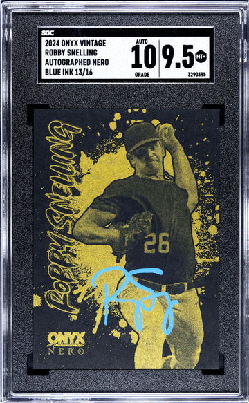 2024 Onyx Nero Robby Snelling Nero /16 SGC 9.5