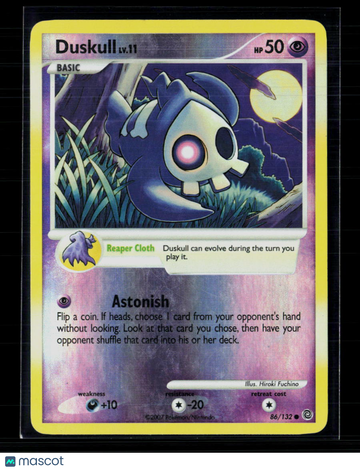 Pokemon 2011 Secret Wonders Duskull #86/132