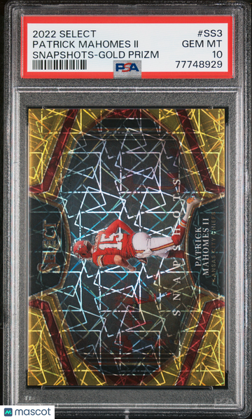 2022 Panini Select Snapshots Patrick Mahomes II #SS3 PSA 10