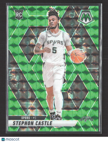 2025 Panini Mosaic Prizm Stephon Castle #236 Green RC