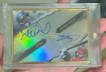 Ichiro Suzuki & Shohei Ohtani - 2020 Topps Gold Label Framed Dual Auto 5/5 Japan