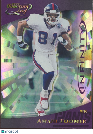 Amani Toomer 2000 Quantum Leaf Purple New York Giants
