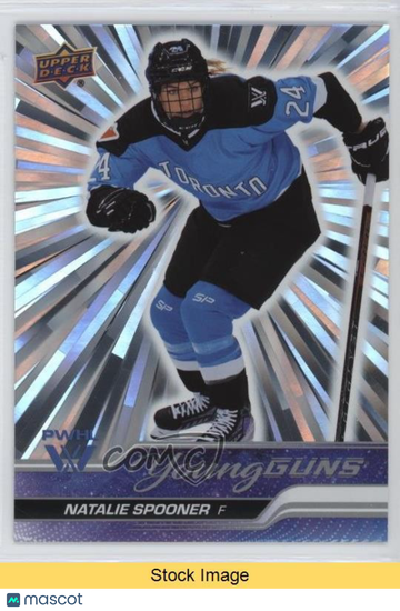 2024 Upper Deck Pwhl 1st Edition Natalie Spooner #63 Outburst Parallel/Variety Rookie Base Set