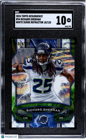 2024 Topps Resurgence Richard Sherman #94 White Refractor SGC 10
