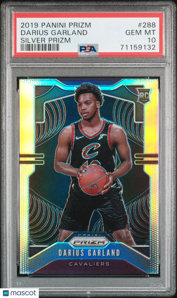 2019 Panini Prizm Darius Garland #288 Silver Rookie PSA 10